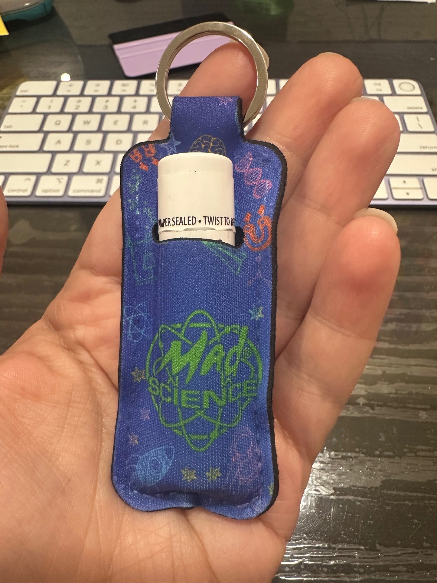 Custom Chapstick Holder Keychains β Always Within Reach π