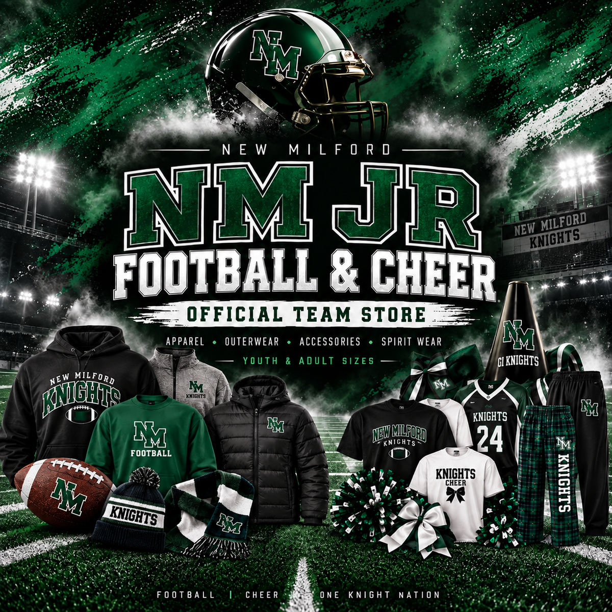 New Milford Jr Football & Cheer Store