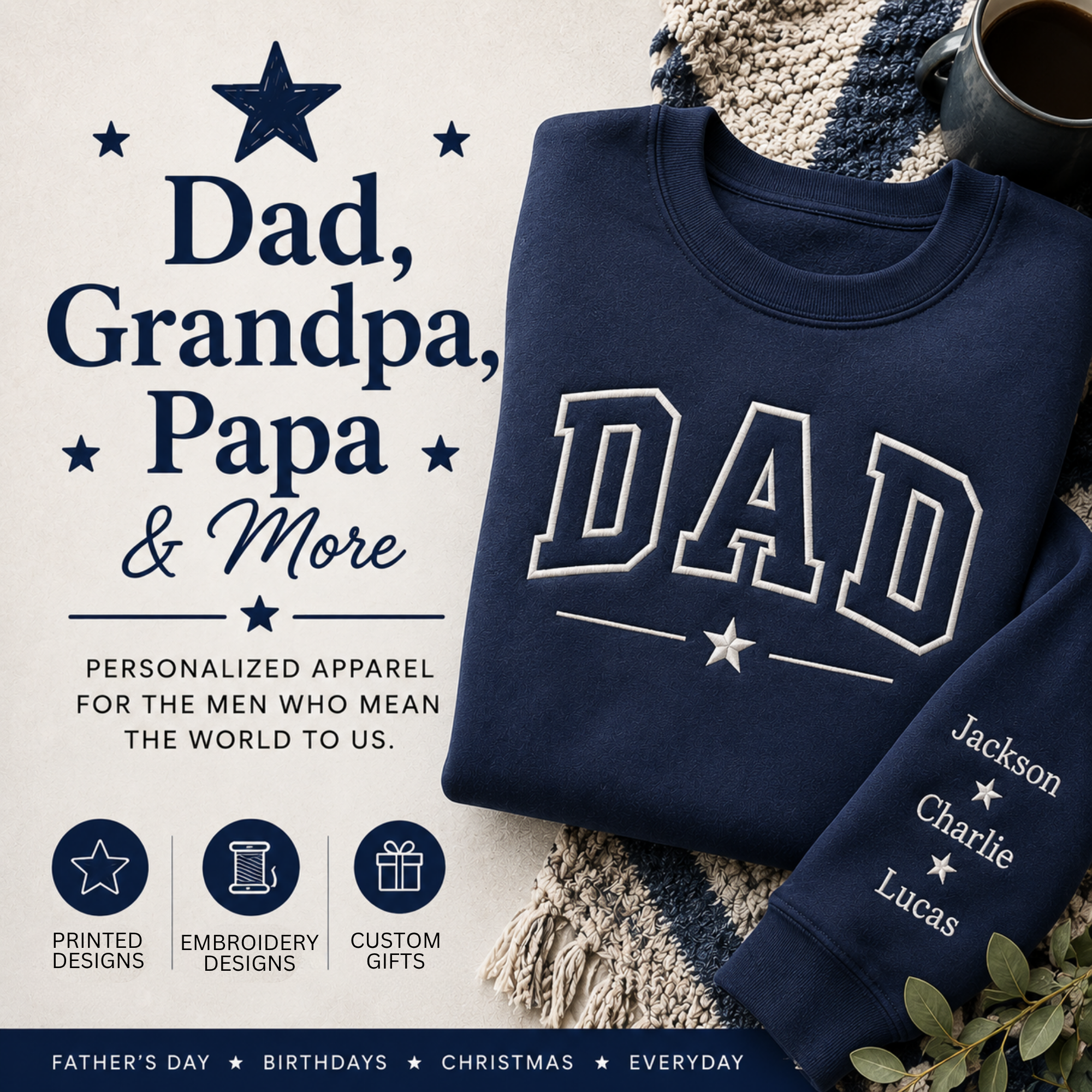 💙 Dad, Grandpa, Papa & More