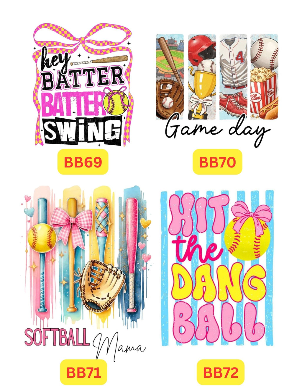 ⚾️🥎 Printed Baseball & Softball Shirts | Youth & Adult