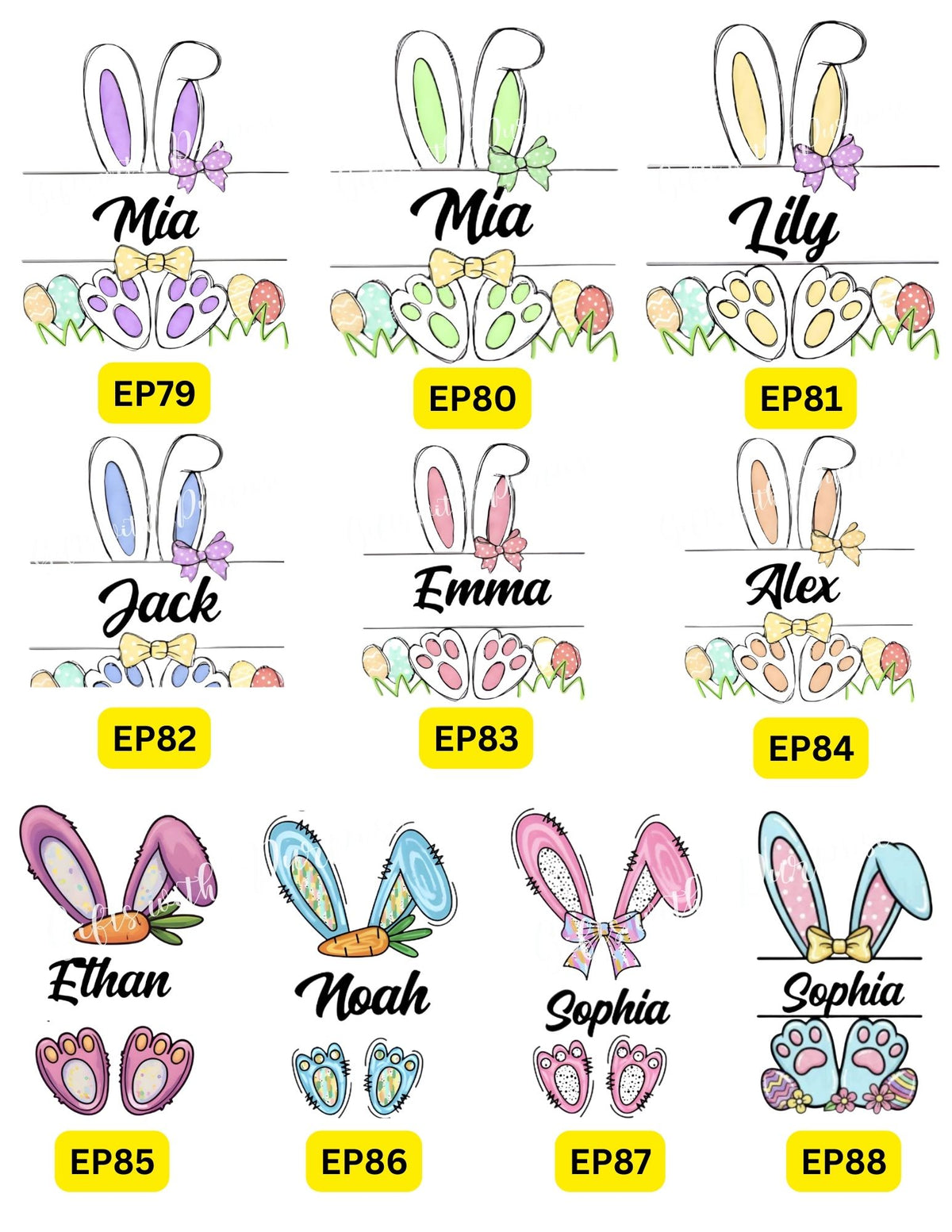Personalized Easter Printed Shirts 🐰