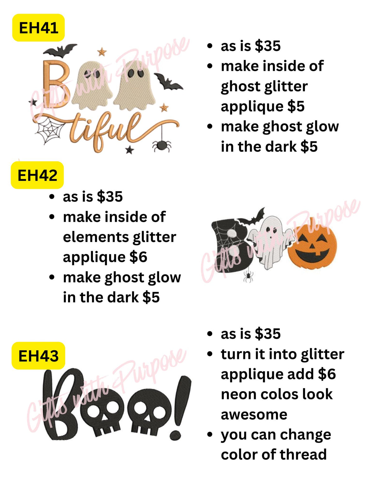 🎃 Halloween Collection - Embroidery 👻