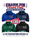 Charm Pin Pocket Print Quarter-Zip