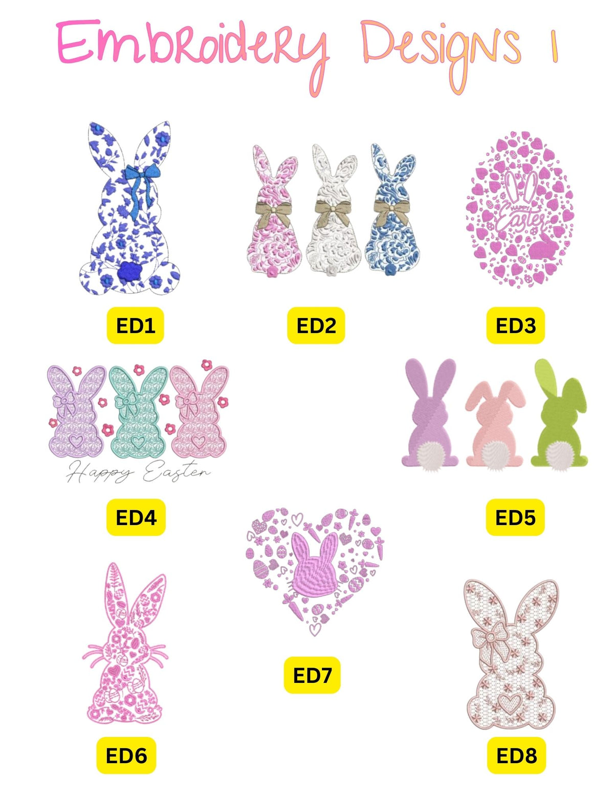🧵Embroidery Easter Shirts 🐰