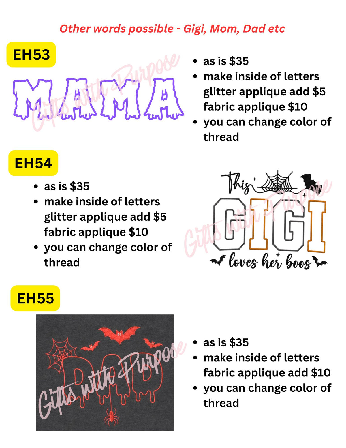 🎃 Halloween Collection - Embroidery 👻