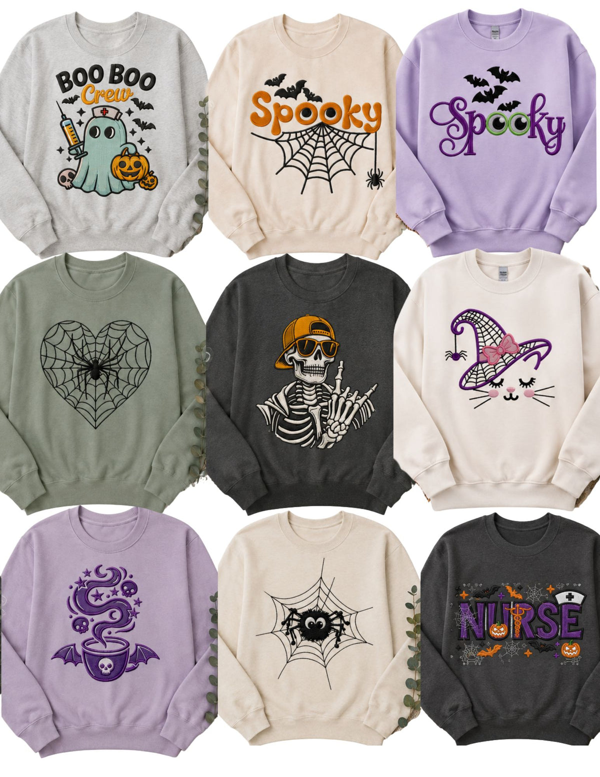 🎃 Halloween Collection - Embroidery 👻