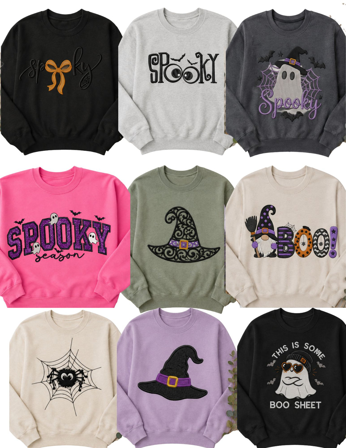 🎃 Halloween Collection - Embroidery 👻