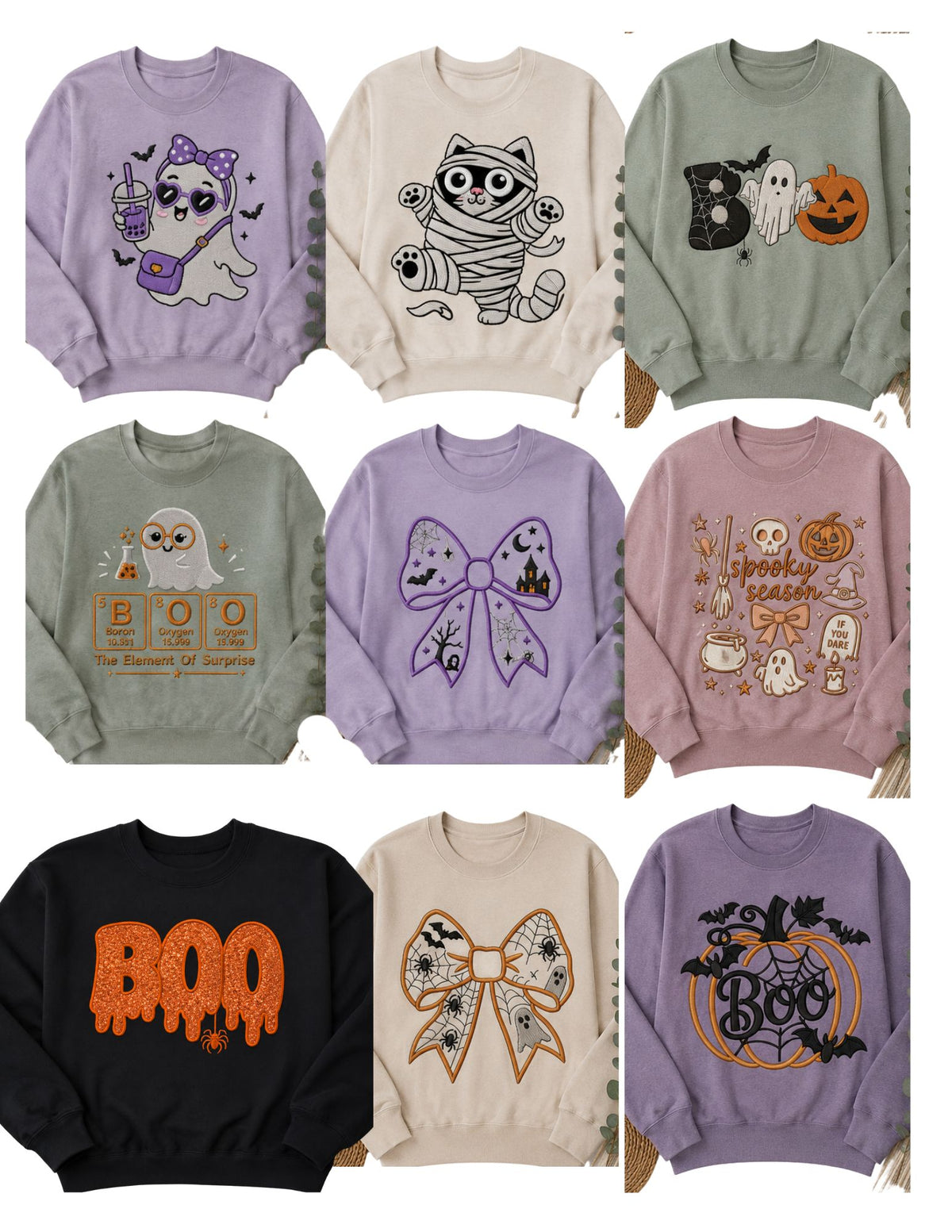 🎃 Halloween Collection - Embroidery 👻
