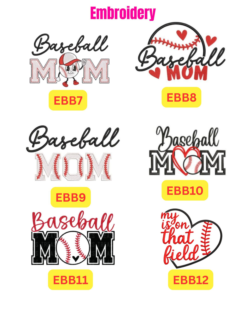 ⚾️🥎 Embroidery Baseball & Softball Shirts | Youth & Adult
