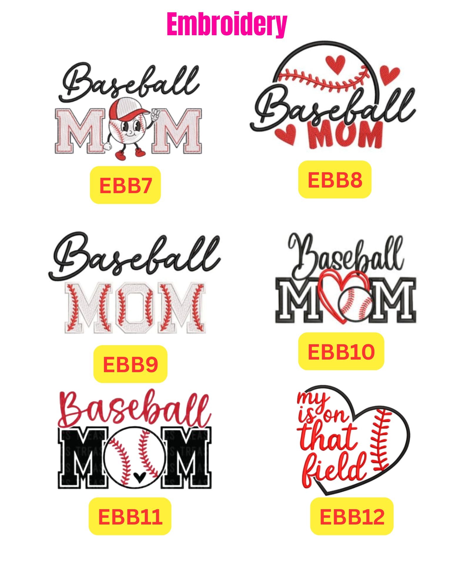 ⚾️🥎 Embroidery Baseball & Softball Shirts | Youth & Adult