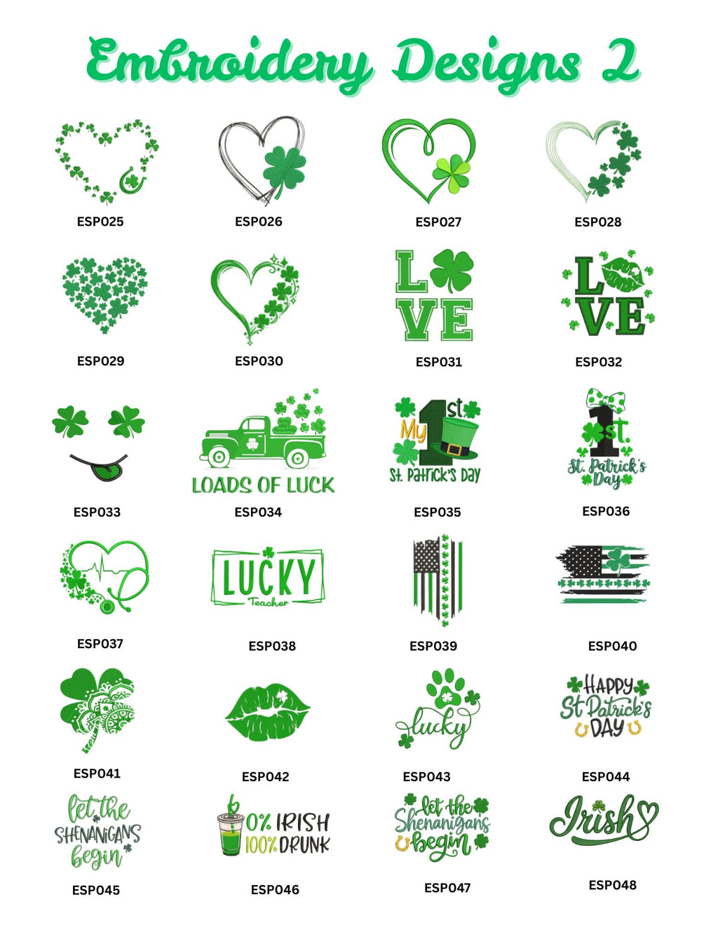 🧵Embroidery St. Patrick’s Day Shirts 🍀