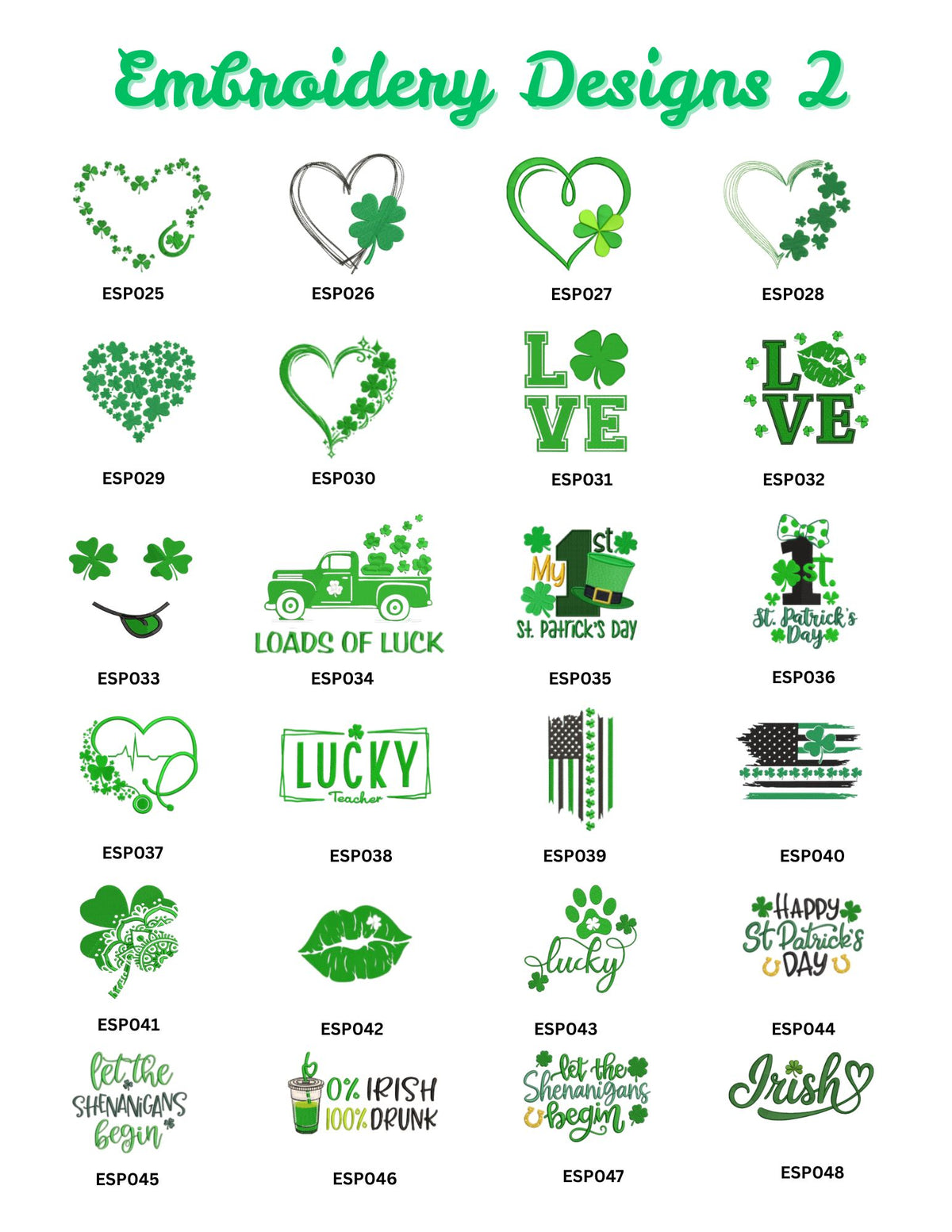 🧵Embroidery St. Patrick’s Day Shirts 🍀