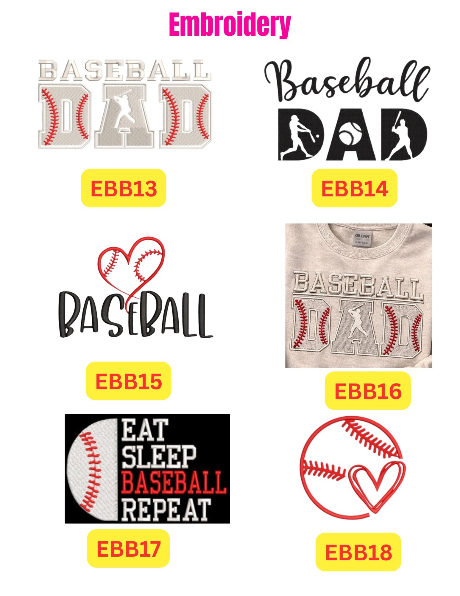 ⚾️🥎 Embroidery Baseball & Softball Shirts | Youth & Adult