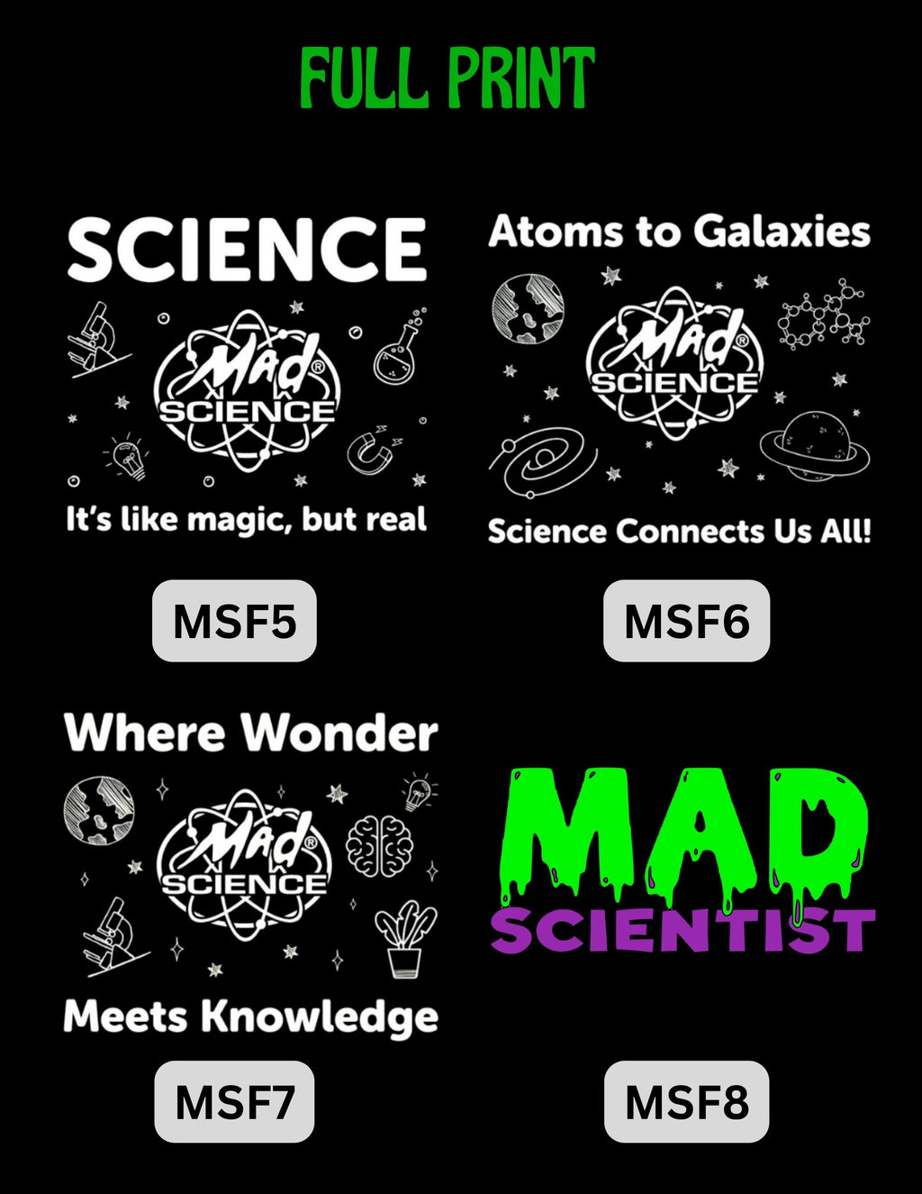 🧪 Staff - Mad Science T-Shirts (DTF Print)