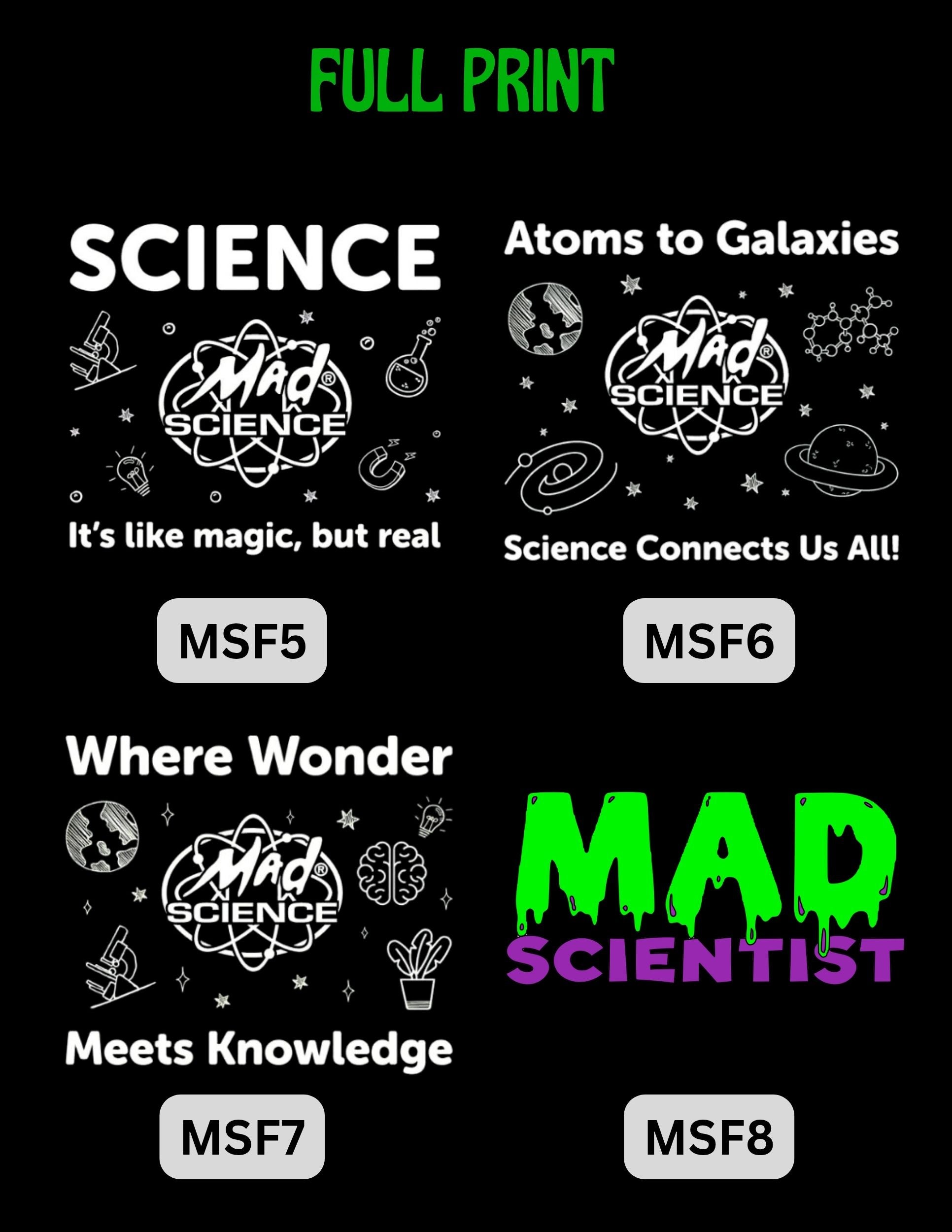 🧪 Staff - Mad Science T-Shirts (DTF Print)
