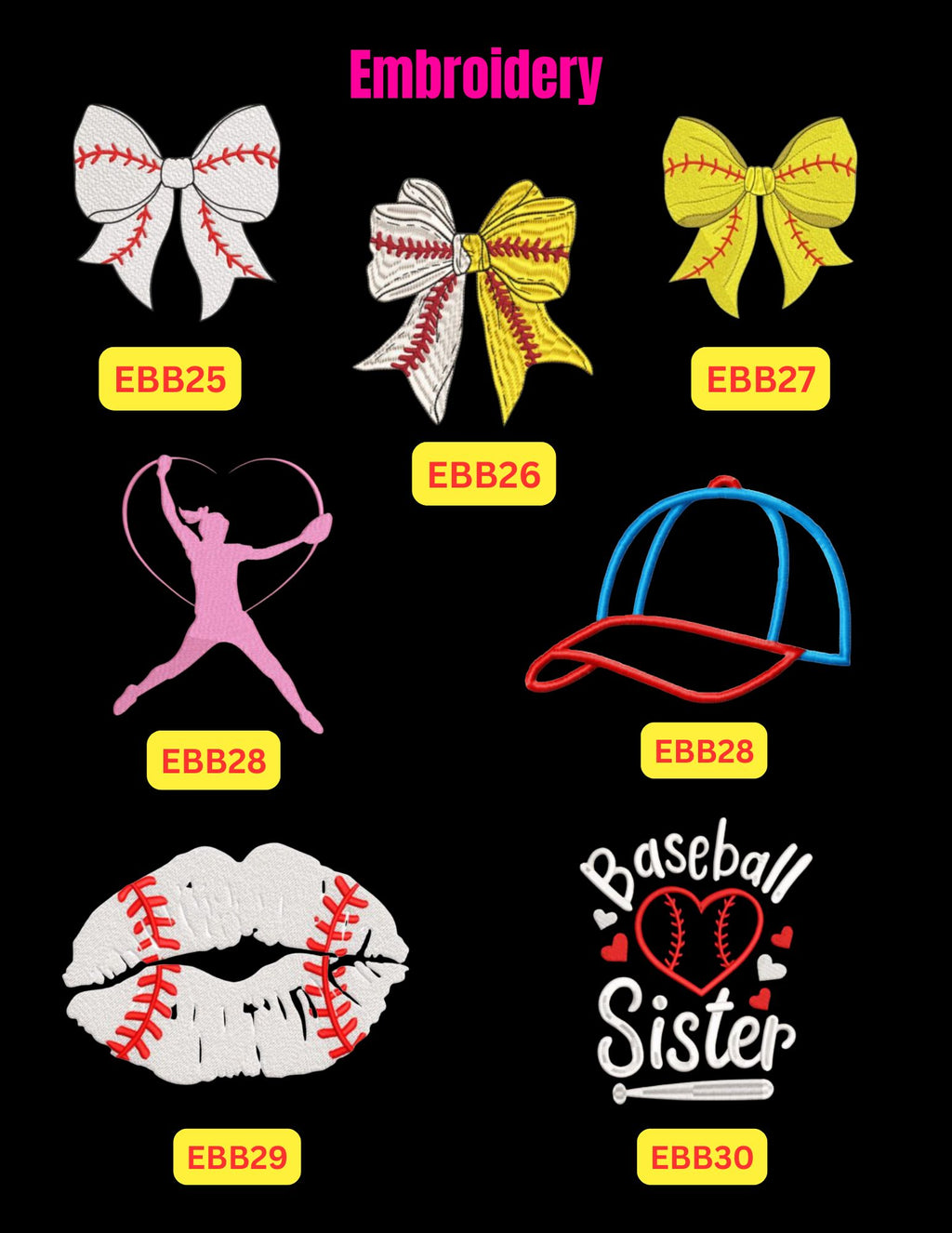⚾️🥎 Embroidery Baseball & Softball Shirts | Youth & Adult
