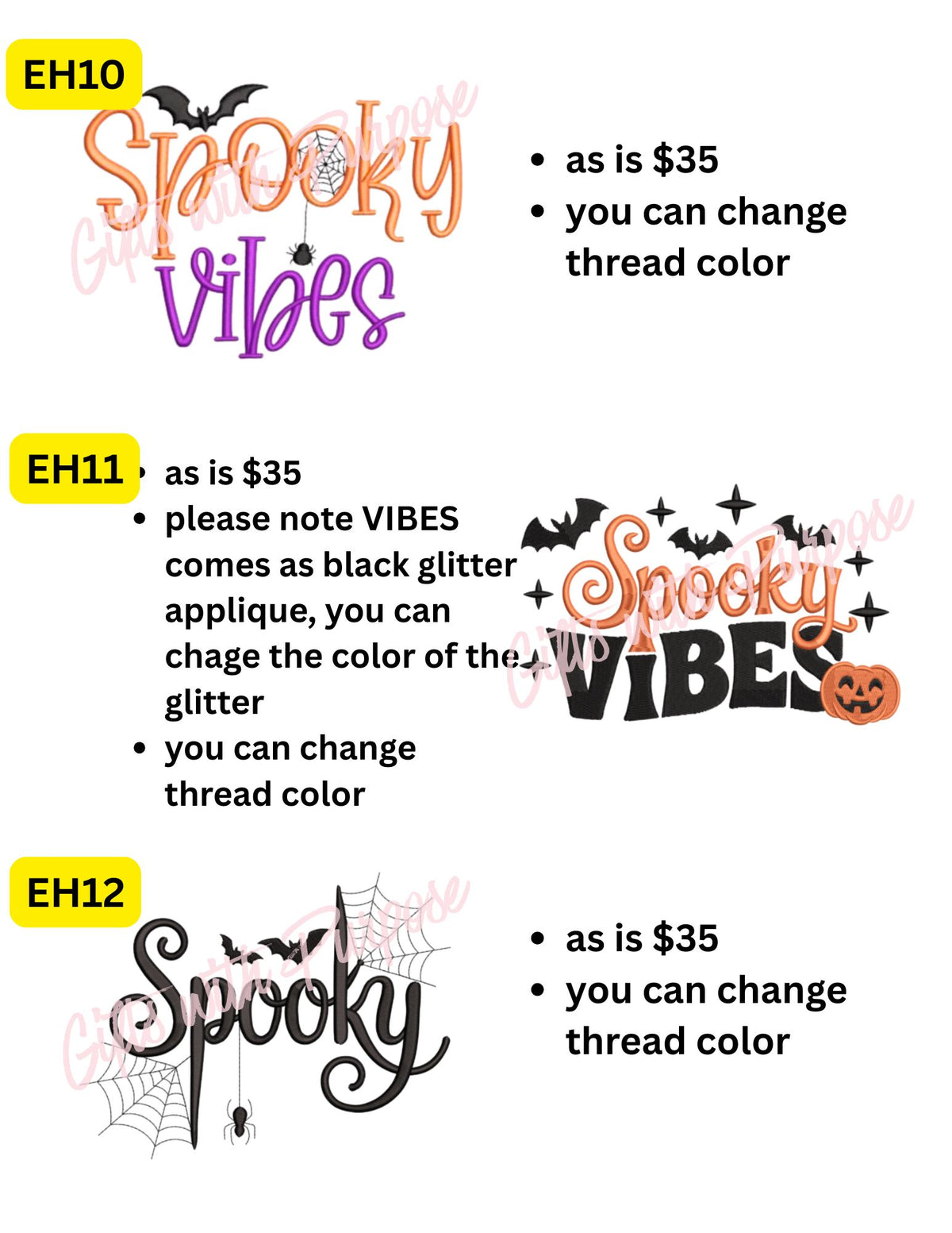 🎃 Halloween Collection - Embroidery 👻