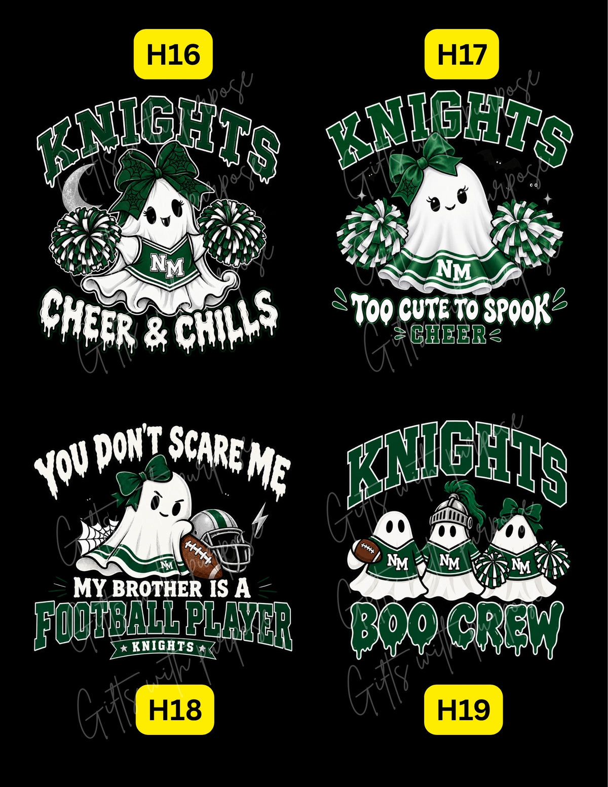 👻🎃🏈 NMJFC Knights Halloween Collection | T-Shirt, Crewneck, Hoodie
