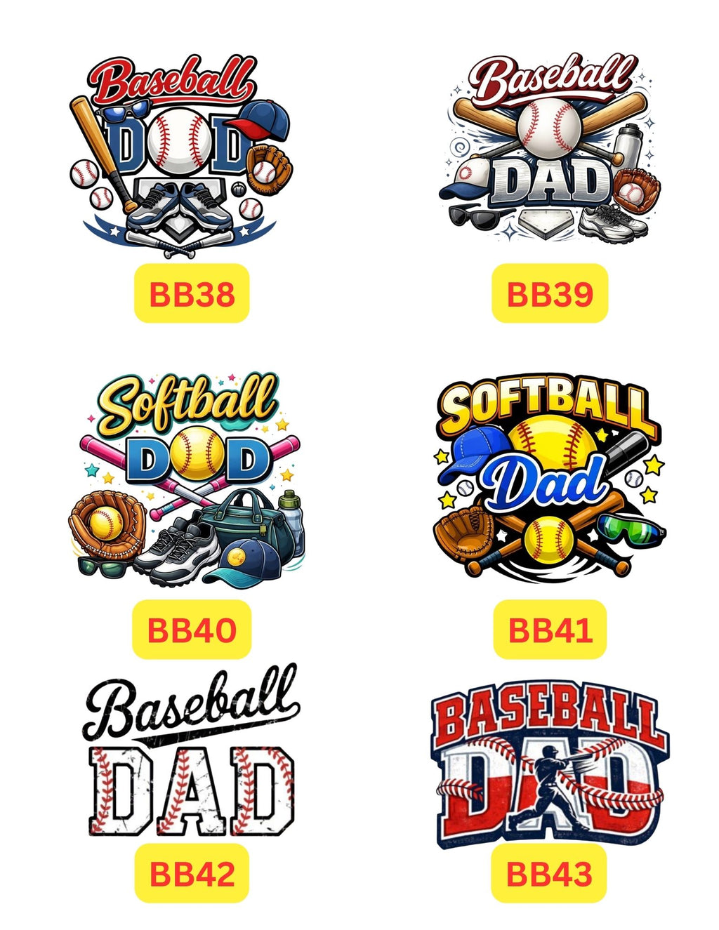 ⚾️🥎 Printed Baseball & Softball Shirts | Youth & Adult