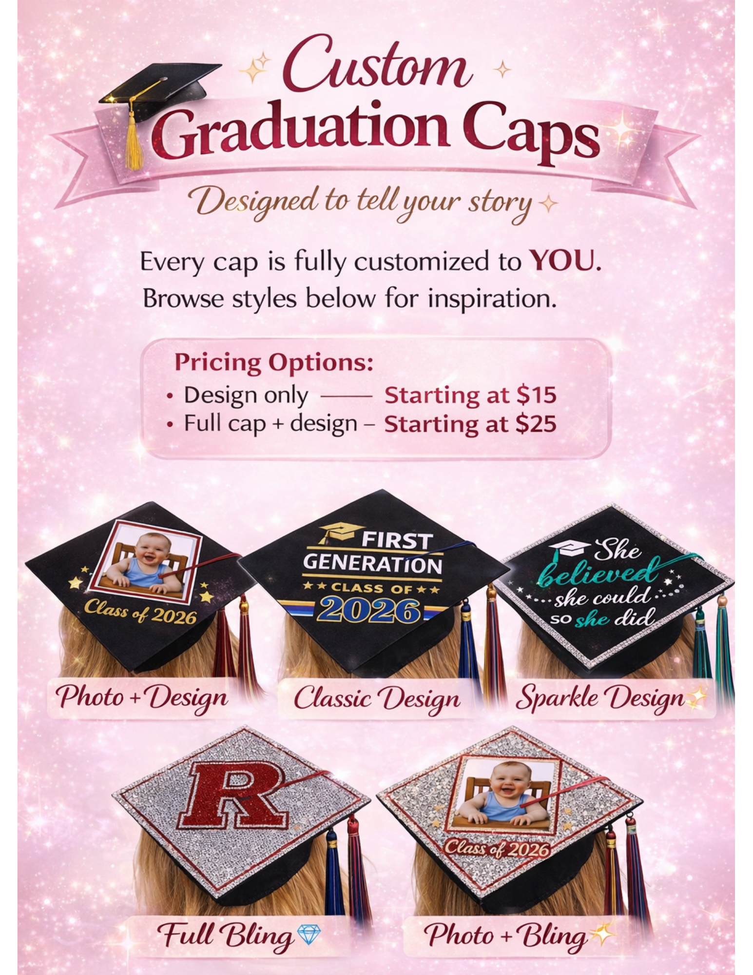 🎓 Custom Graduation Caps