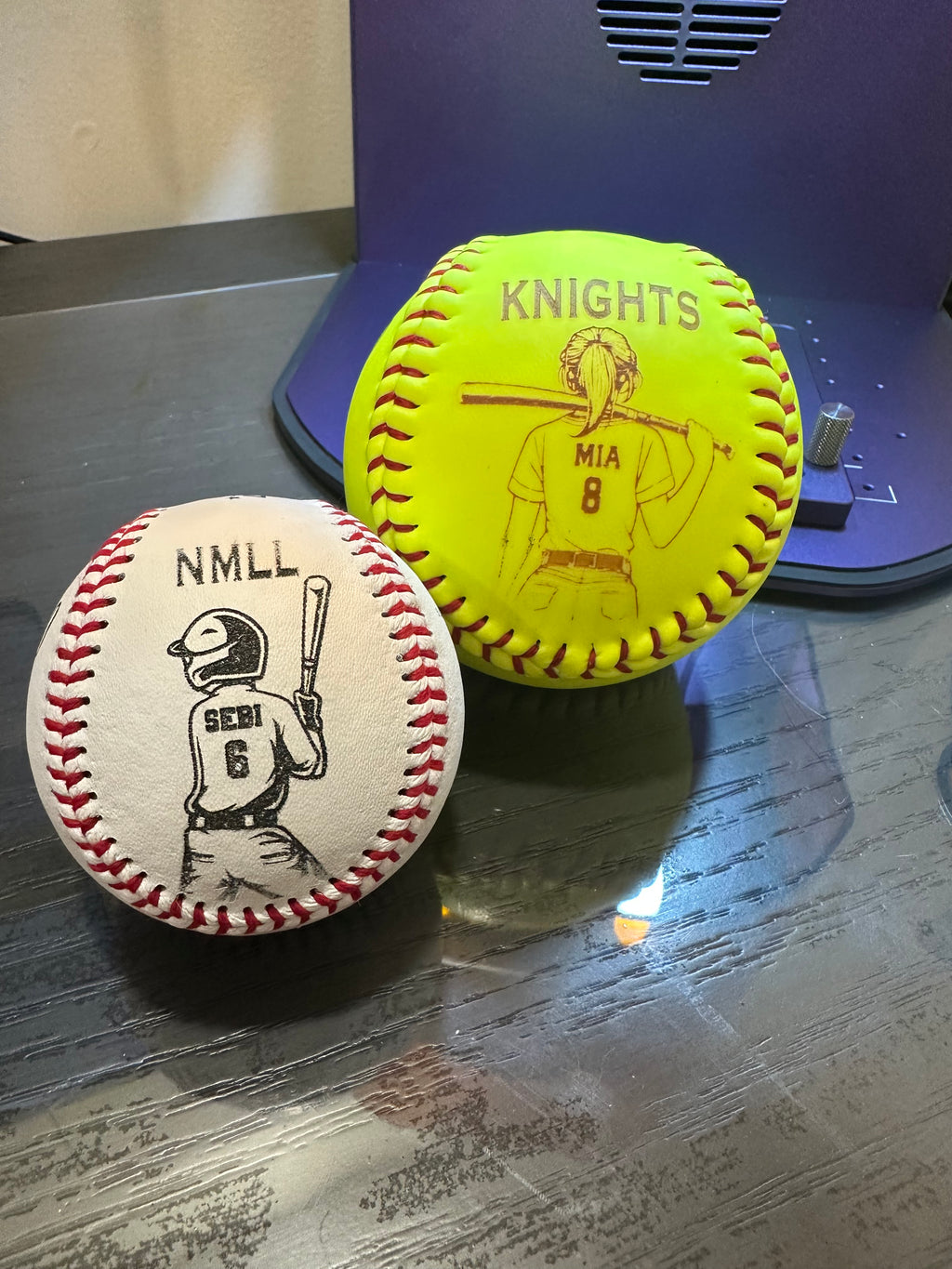 ⚾️🥎 Custom Engraved Baseballs & Softballs