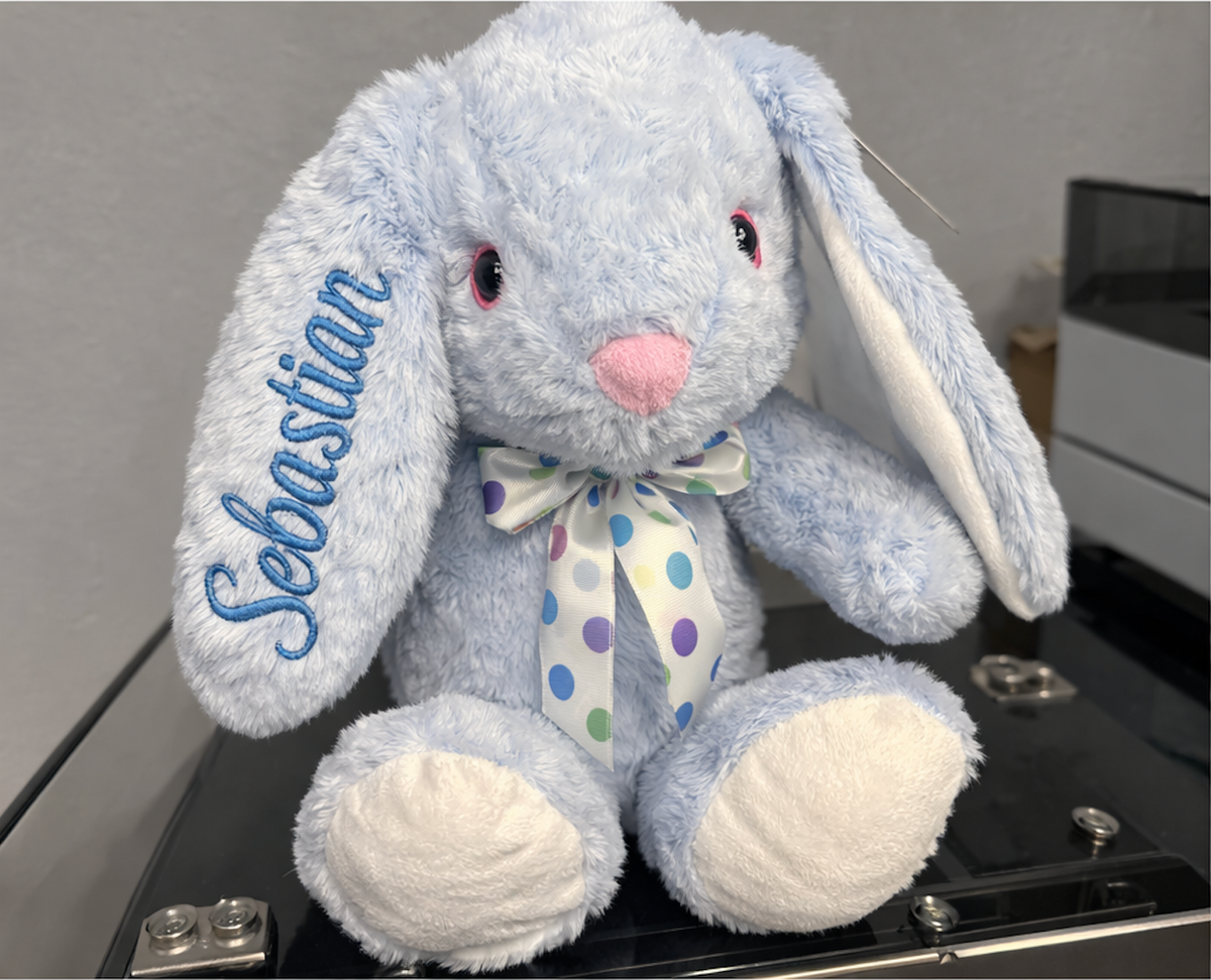Personalized Bunny with Embroidered Name 🐰