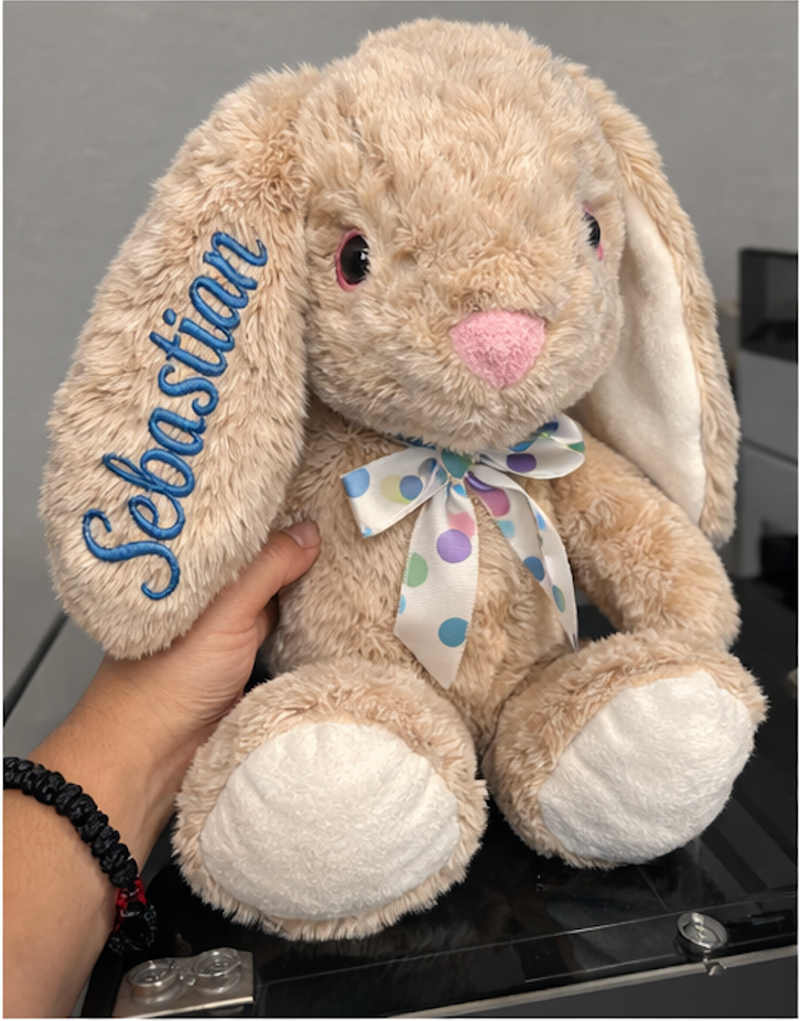 Personalized Bunny with Embroidered Name 🐰