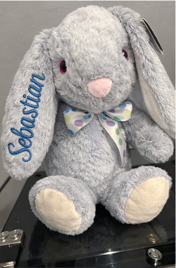 Personalized Bunny with Embroidered Name 🐰