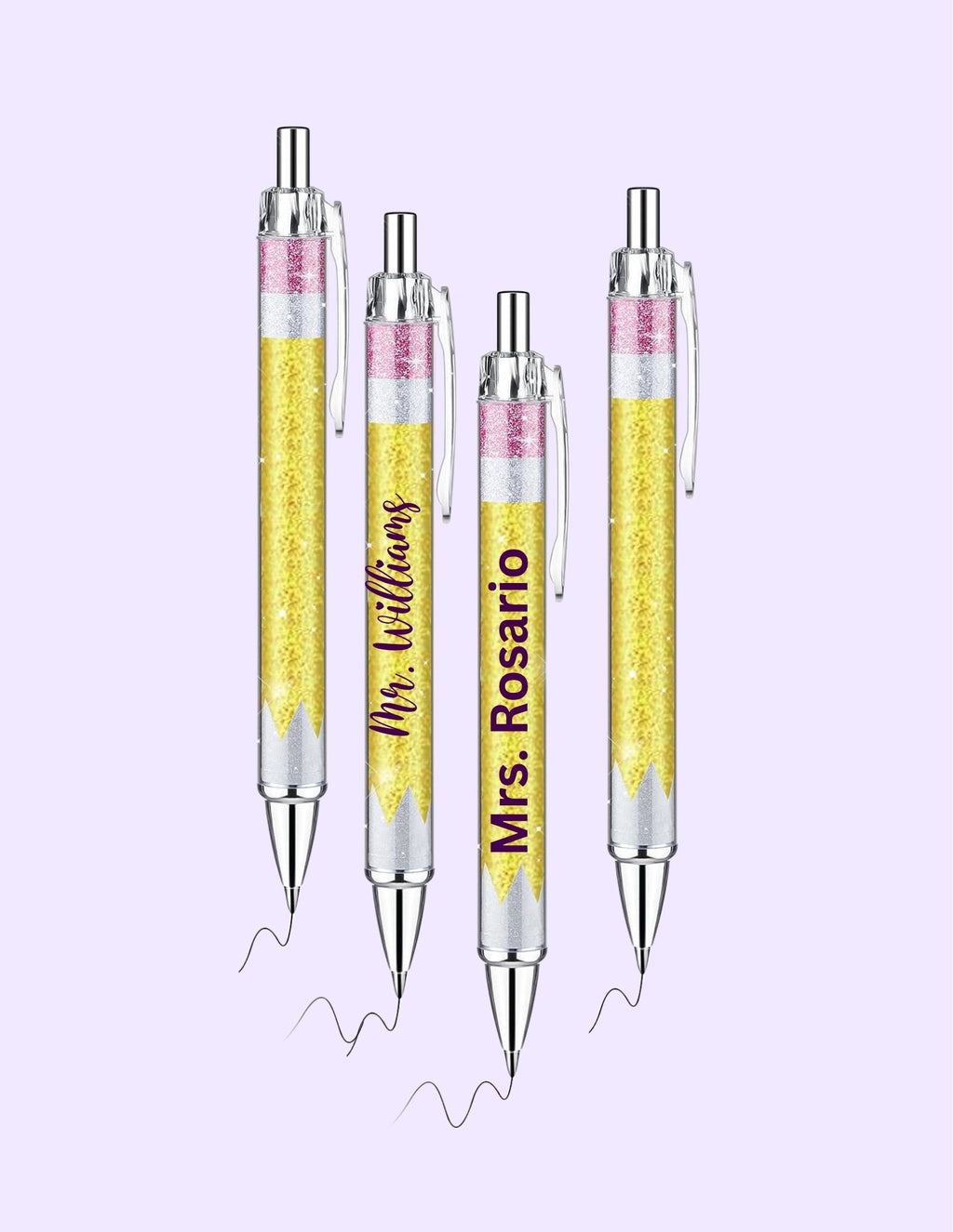 🍎 Personalized Teacher Pens | Custom Name | Teacher Appreciation Gift