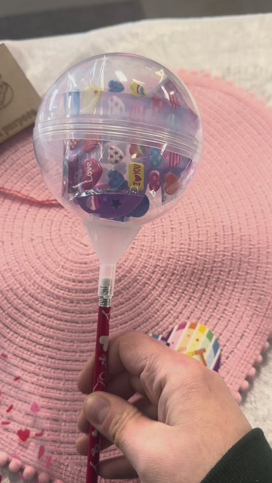 🍭 Candy-Free Valentine Lollipop Gift 💘